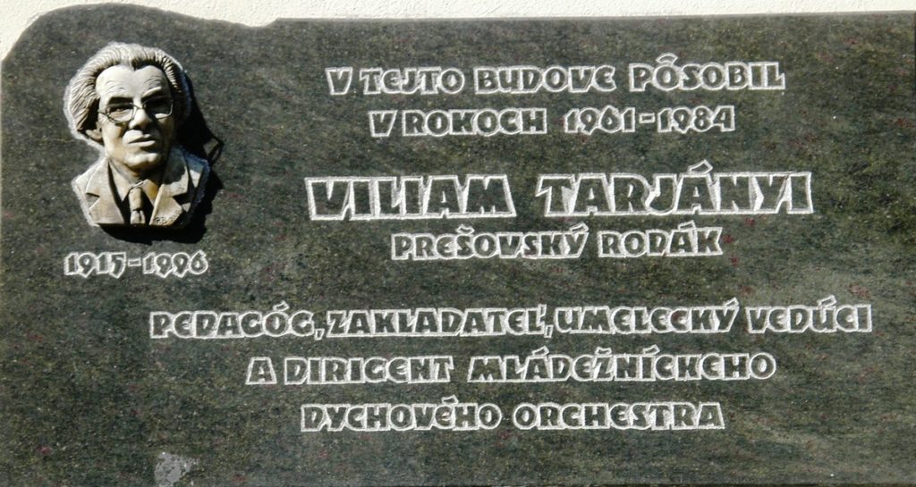pamatna tabula otec 1024x545 - Viliam Tarjányi - 21. 10. 1915 – 10. 01. 1996