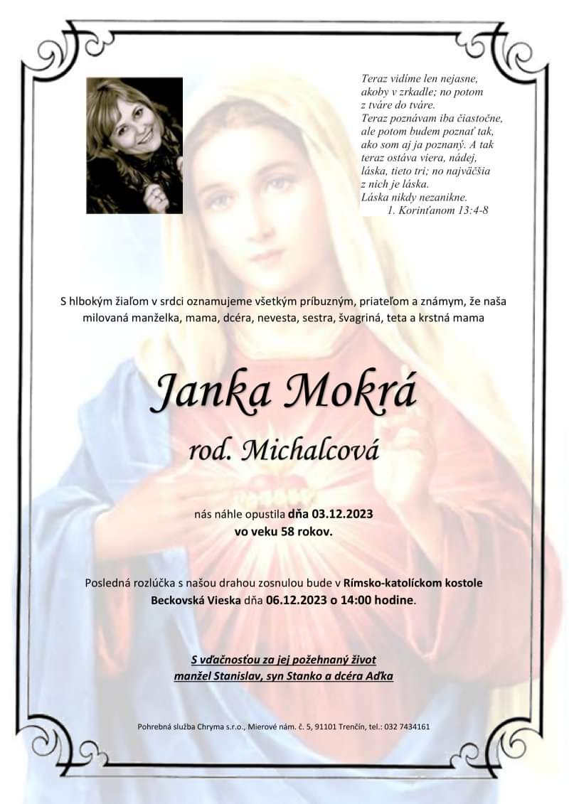 janka mokra - Janka Mokrá