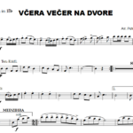 Včera večer na dvore